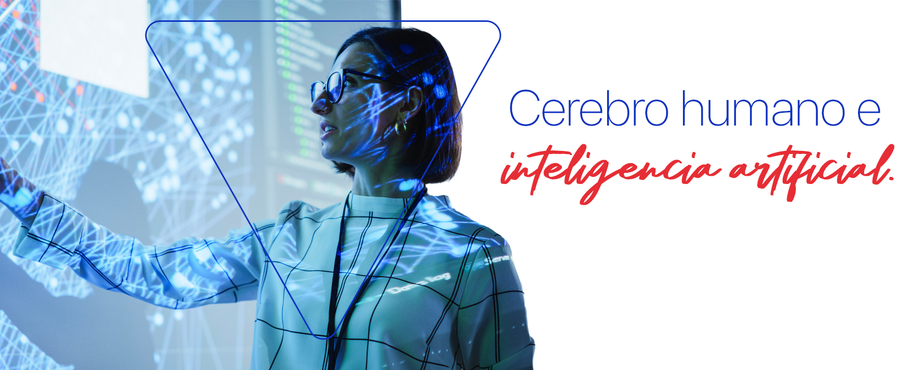 Cerebro humano e inteligencia artificial.